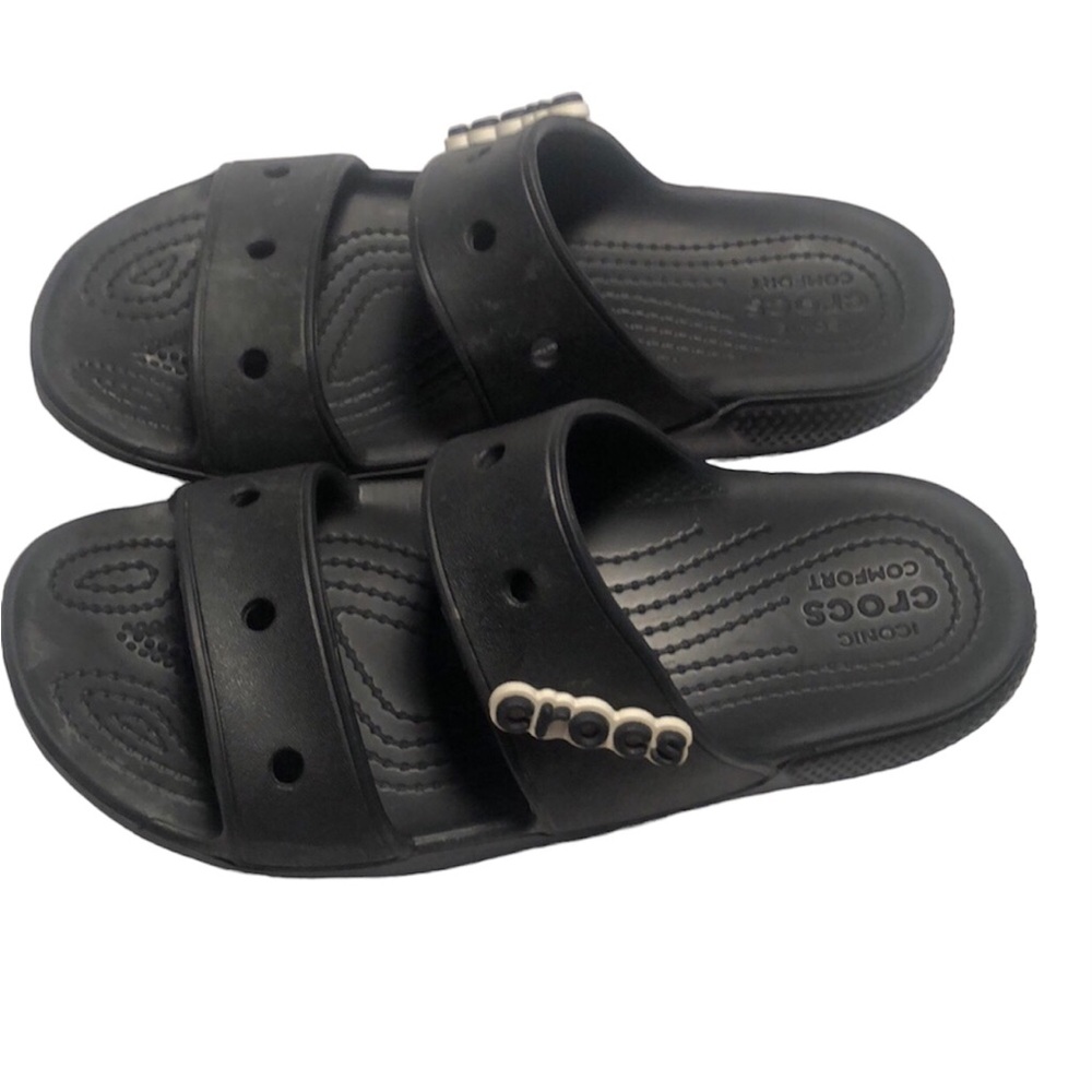 Girls black  Crocs size 4